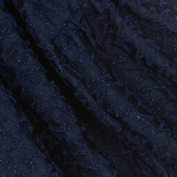 Monnalisa-Girls Blue Logo Jacquard Skirt | Childrensalon Outlet