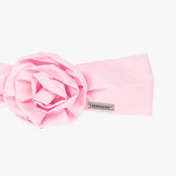 Monnalisa-طوق شعر وردي مزهر للبنات | Childrensalon Outlet