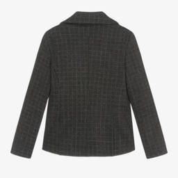 موناليزا-بليزر ميلانو جيرسي لون رمادي للبنات | Childrensalon Outlet