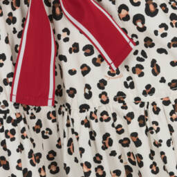 Monnalisa-Girls Classic Ivory Leopard Dress | Childrensalon Outlet