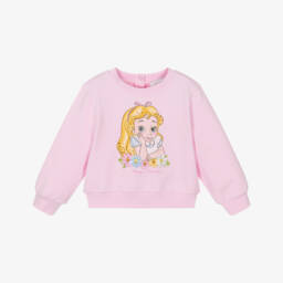 Monnalisa-Girls Cotton Alice Wonderland Pullover | Childrensalon Outlet