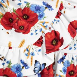 Monnalisa Bebé-Girls Cotton Jersey Dress  | Childrensalon Outlet