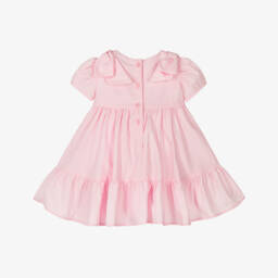 Monnalisa-Girls Cotton Poplin Bow Frock | Childrensalon Outlet
