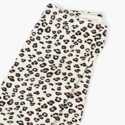 Monnalisa-شورت بناتي قطني بلون كريمي بطبعة سفاري | Childrensalon Outlet