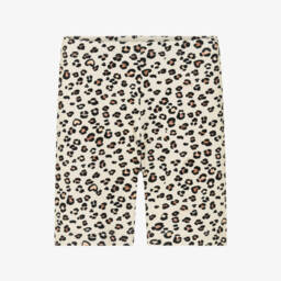 Monnalisa-شورت بناتي قطني بلون كريمي بطبعة سفاري | Childrensalon Outlet