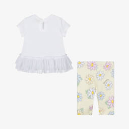 Monnalisa-Комплект леггинсов Daisy Delight для девочек | Childrensalon Outlet