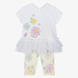 Monnalisa-Комплект леггинсов Daisy Delight для девочек | Childrensalon Outlet