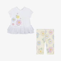 Monnalisa-Комплект леггинсов Daisy Delight для девочек | Childrensalon Outlet