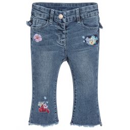 Girls Disney Blue Denim Jeans 