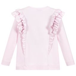 Monnalisa-Girls Disney Pink Cotton Top | Childrensalon Outlet
