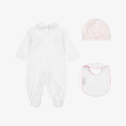 Monnalisa-طقم قطني فاخر للبنات بلون الورد | Childrensalon Outlet