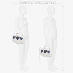 Monnalisa-Girls Elegant White Straw Purse | Childrensalon Outlet