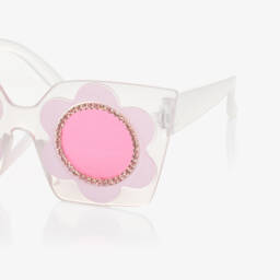 Monnalisa-نظارات شمسية وردية مزهرة للبنات | Childrensalon Outlet