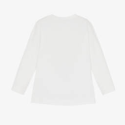 Monnalisa-Girls Floral Jersey Top | Childrensalon Outlet