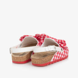 Monnalisa-Girls Gingham Check Clog Sandals | Childrensalon Outlet