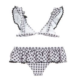 Monnalisa-Girls Gingham & Roses Bikini | Childrensalon Outlet