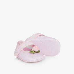 Monnalisa-Girls Glittering Pink Rose Walkers | Childrensalon Outlet