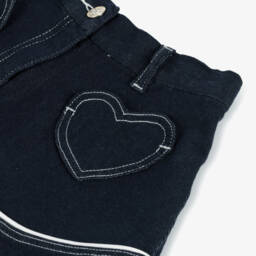 Monnalisa-Юбка из индиго денима для девочек | Childrensalon Outlet