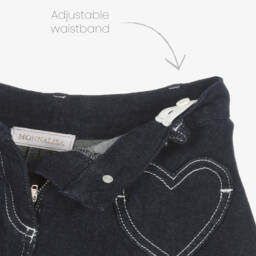 Monnalisa-Юбка из индиго денима для девочек | Childrensalon Outlet