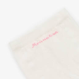 Monnalisa-Girls Ivory Cotton Bear Tights | Childrensalon Outlet