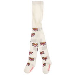 Monnalisa-Girls Ivory Cotton Tights | Childrensalon Outlet