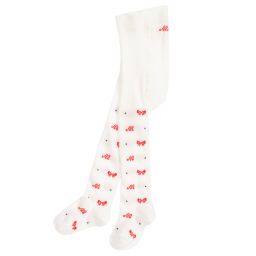 Monnalisa-Girls Ivory Cotton Tights | Childrensalon Outlet