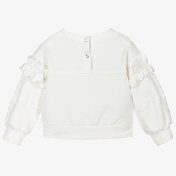 Monnalisa-Кремовый свитшот Disney для девочек | Childrensalon Outlet