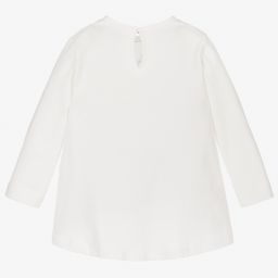 Monnalisa-Girls Ivory Disney Tunic Top | Childrensalon Outlet