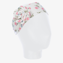 Monnalisa-Girls Ivory Floral Headband | Childrensalon Outlet