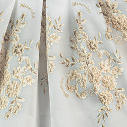 Monnalisa-Girls Ivory & Gold Floral Skirt Set | Childrensalon Outlet