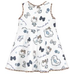 Monnalisa-Girls Ivory Hello Kitty Dress | Childrensalon Outlet