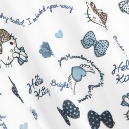 Monnalisa-Girls Ivory Hello Kitty Dress | Childrensalon Outlet