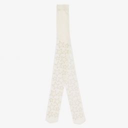 Monnalisa-Кремовые нейлоновые колготки для девочек | Childrensalon Outlet