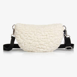 Monnalisa-Кремовая флисовая сумка через плечо (33см) | Childrensalon Outlet