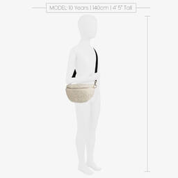 Monnalisa-Кремовая флисовая сумка через плечо (33см) | Childrensalon Outlet