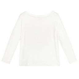 Monnalisa Шик-Футболка для девочек цвета слоновой кости | Childrensalon Outlet