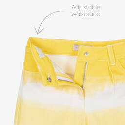 Monnalisa-Girls Multicolour Striped Denim Jeans | Childrensalon Outlet