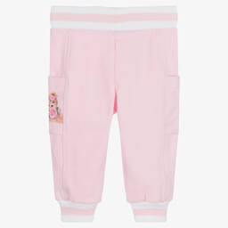 Monnalisa-Розовые хлопковые джоггеры | Childrensalon Outlet