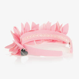 Monnalisa-طوق للشعر لون زهري فاتح للبنات | Childrensalon Outlet