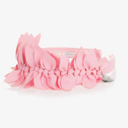 Monnalisa-طوق للشعر لون زهري فاتح للبنات | Childrensalon Outlet