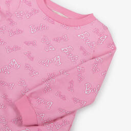 Monnalisa-فستان بطبعة باربيقطن لون زهري | Childrensalon Outlet