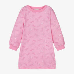 Monnalisa-فستان بطبعة باربيقطن لون زهري | Childrensalon Outlet