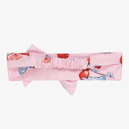 Monnalisa-Розовая повязка на голову с вишнями для девочек | Childrensalon Outlet
