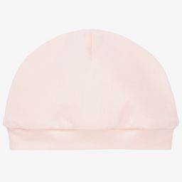Monnalisa-Girls Pink Cotton Baby Hat | Childrensalon Outlet