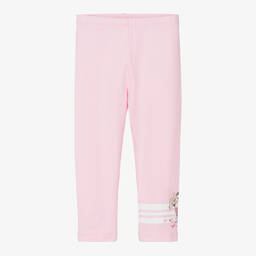 Monnalisa-Girls Pink Cotton Disney Leggings | Childrensalon Outlet