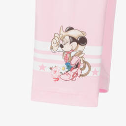 Monnalisa-Girls Pink Cotton Disney Leggings | Childrensalon Outlet