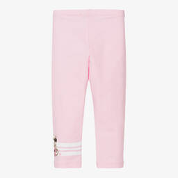 Monnalisa-Girls Pink Cotton Disney Leggings | Childrensalon Outlet