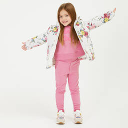 Monnalisa-Girls Pink Cotton Joggers | Childrensalon Outlet