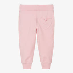 Monnalisa-Girls Pink Cotton Joggers | Childrensalon Outlet