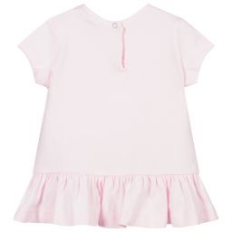 Monnalisa Бебе-Белая туника из хлопка для девочек | Childrensalon Outlet